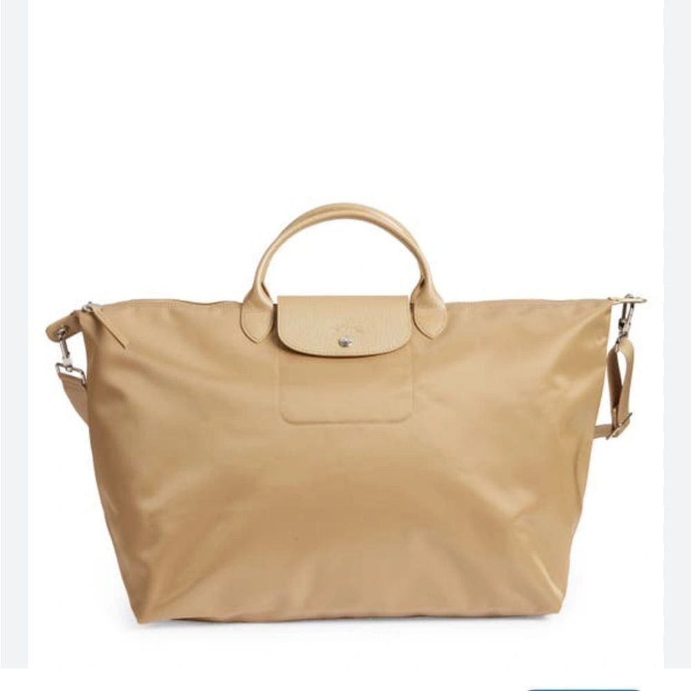 Longchamp Large Foldable Travel Tote in Beige - Picture 3 of 14